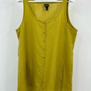 EILEEN FISHER NWT WOMEN SIZE XL YELLOW GREEN TUNIC